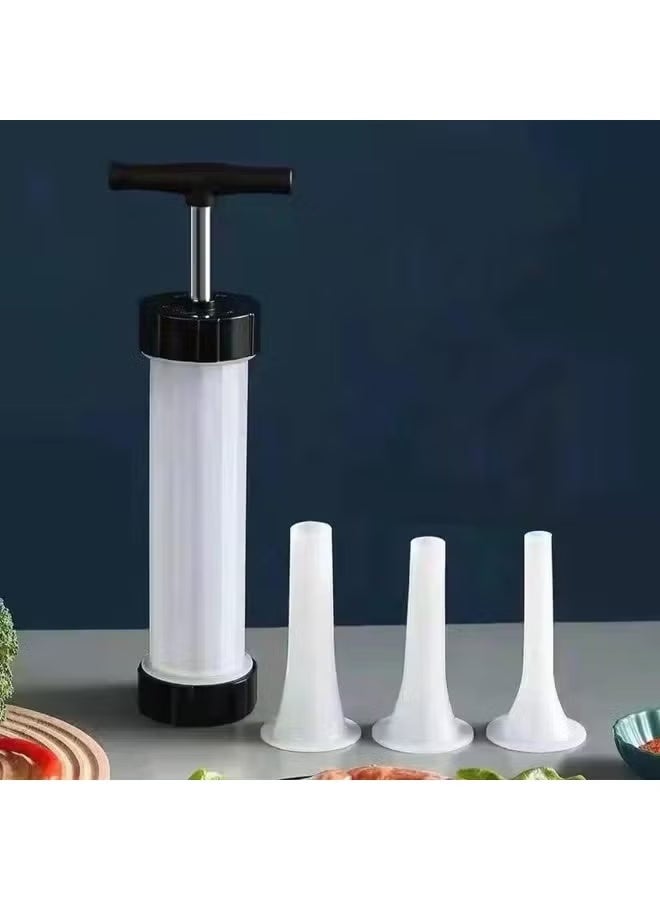 صانعة سلامي يدوية - آلة حشو سجق - آلة حشو سجق منزلية - آلة حشو سجق منزلية الصنع، اصنع أنواعًا مختلفة من السجق بسهولة في المنزل - Image 3